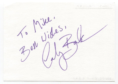 Carly Bawden Signed Page Autographed Signature Inscribed "To Mike" Doctors