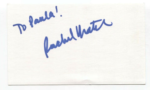 Rachel Dratch Signed 3x5 Index Card Autographed Signature Actress Comedian SNL