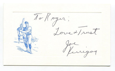 Joe Kerrigan Card Autograph MLB Baseball Roger Harris Collection