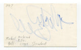 Michel Bell Signed 3x5 Index Card Autographed Actor Show Boat