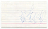 Rob Faulds Signed 3x5 Index Card Autograph Toronto Blue Jays Announcer