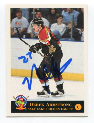 1994 Classic Prospects Derek Armstrong Signed Card Hockey Autograph AUTO #178