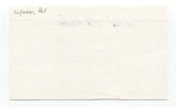 Paul LaPalme Signed 3x5 Index Card Baseball Autographed Signature Pirates