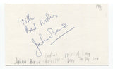 Jahnu Barua Signed 3x5 Index Card Autographed Signature Director