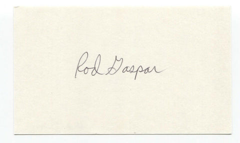 Rod Gaspar Signed 3x5 Index Card Autographed Baseball 1969 New York Mets