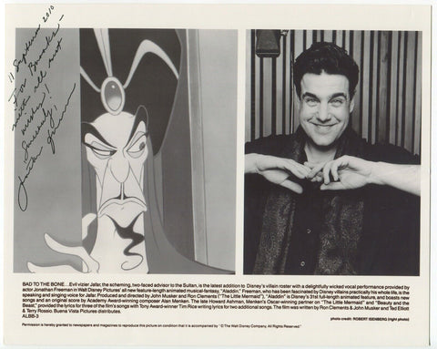 Jonathan Freeman Signed 8x10 Promo Photo Autographed Aladdin Voice of Jafar