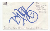 Deborah Kara Unger Signed 3x5 Index Card Autographed Signature Actress Crash