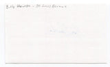 Billy Hunter Signed 3x5 Index Card Autographed MLB Baseball Baltimore Orioles