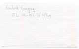 Garland Gregory Signed 3x5 Index Card Autographed Football San Francisco 49ers