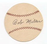 Bob Miller Signed Paper Baseball Autographed Signature Detroit Tigers