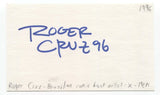 Roger Cruz Signed 3x5 Index Card Autographed Comic Book Artist X-Men Marvel