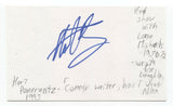 Hart Pomerantz Signed 3x5 Index Card Autographed Signature Producer Writer