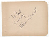 Helena Carroll Signed Album Page Vintage Autographed Signature Actress