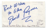 David Paymer Signed 3x5 Index Card Autograph Signature Actor Director