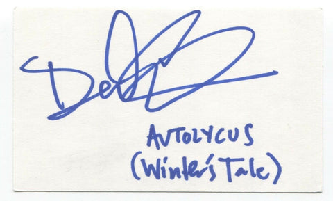 David Storch Signed 3x5 Index Card Autograph Signature Actor Babylon 5