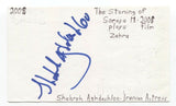 Shohreh Aghdashloo Signed 3x5 Index Card Autographed X-Men Star Trek Punisher