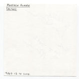 Matthew Romain Signed Page Autographed Signature Inscribed "To Mike" Actor