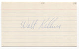 Walt Kellner Signed 3x5 Index Card Baseball Autographed Philadelphia Athletics