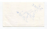 Michele Micholas Signed 3x5 Index Card Autographed Actress Contact