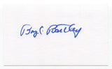 Boyd Bartley Signed 3x5 Index Card Autographed Baseball MLB '43 Brooklyn Dodgers