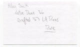 Allen Sack Signed 3x5 Index Card Autographed NFL Football 1966 Notre Dame Champs