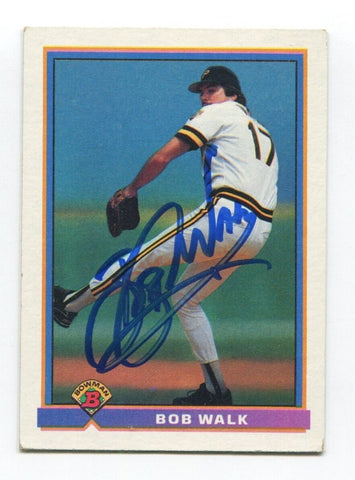 1991 Bowman Bob Walk Signed Card Baseball MLB Autographed AUTO #526