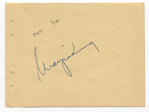 Wayne King Signed Album Page Autographed 1948 Signature