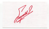 Fuzzy Zoeller Signed 3x5 Index Card Autographed Golf PGA Bob Jones Award