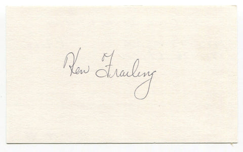 Ken Frailing Signed 3x5 Index Card Autographed MLB Baseball Chicago White Sox