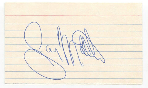 Gary Mathews Signed 3x5 Index Card Autographed MLB Baseball San Francisco Giants