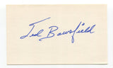 Ted Bowsfield Signed 3x5 Index Card Autographed MLB Baseball Boston Red Sox