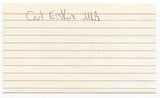 Carl Erskine Signed 3x5 Index Card Autographed MLB Baseball Brooklyn Dodgers