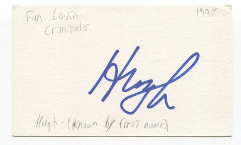 Fun Lovin' Criminals - Huey Morgan Signed 3x5 Index Card Autographed Signature