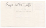 Rogers McKee Signed 3x5 Index Card Autographed MLB Baseball 1943 Phillies