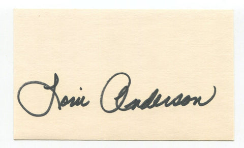 Loni Anderson Signed 3x5 Index Card Autographed Actress WKRP