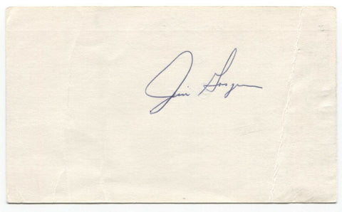 Jim Gosger Signed 3x5 Index Card Autographed Baseball 1969 New York Mets