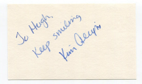 Kim Alexis Signed 3x5 Index Card Autographed Actress Model