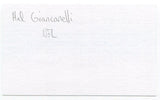 Hal Giancanelli Signed 3x5 Index Card Autographed NFL Football Eagles