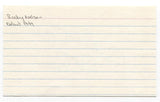 Rocky Nelson Signed 3x5 Index Card Baseball Autographed St. Louis Cardinals