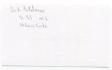 Richard "Dick" Bokelmann Signed 3x5 Index Card Autographed St. Louis Cardinals