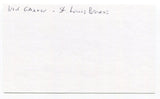 Ned Garver Signed 3x5 Index Card Autographed MLB Baseball St. Louis Browns