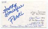 Starr Domingue Signed 3x5 Index Card Autograph Actress Odd Squad Hairspray