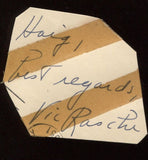 Vic Raschi Signed Cut  From 1951 Autograph Clipped from a GPC 