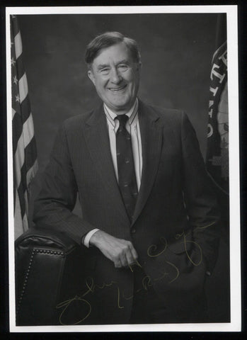 John Chafee Signed Photo Autographed Signature Governor Secretary of the Navy