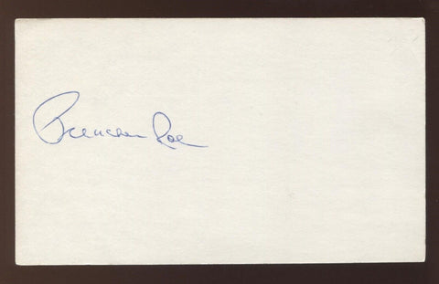 Preacher Roe Signed 3x5 Index Card Vintage Autographed Baseball Signature