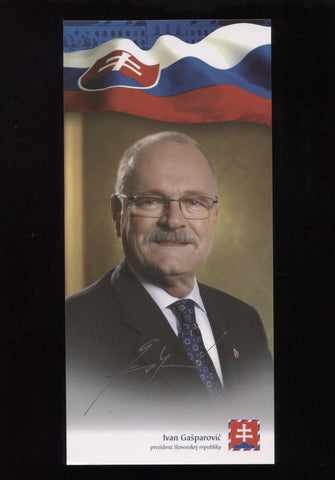 Ivan Gasparovic Signed Photograph President of Slovakia Autographed 
