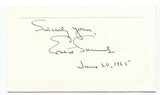 Fred Schwarz Signed Card Autographed Signature Activist Author