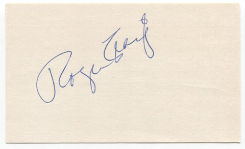 Roger Craig Signed 3x5 Index Card Baseball Autographed Signature Brooklyn Dodger