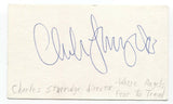 Charles Sturridge Signed 3x5 Index Card Autographed Signature Director