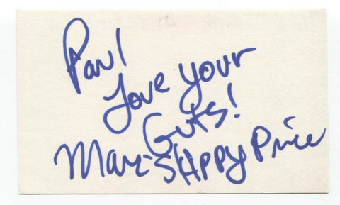 Marc Price Signed 3x5 Index Card Autographed Signature "Skippy" Family Ties